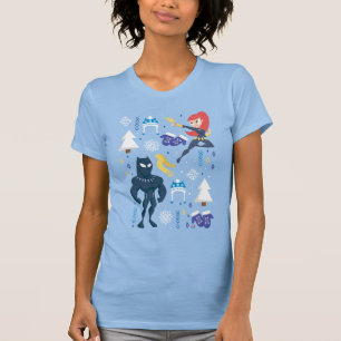 Black Widow & Black Panther Winter Graphic T-Shirt