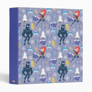 Black Widow & Black Panther Winter Pattern Binder