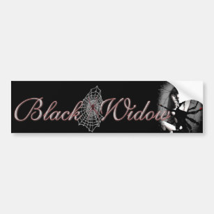 Black Widow Bumper Sticker