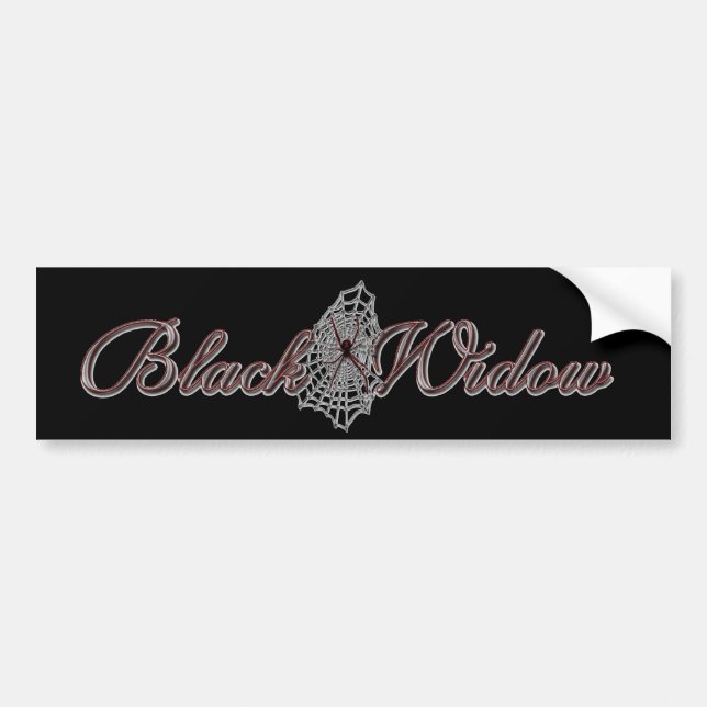 Black Widow Bumper Sticker 3 (Front)