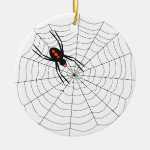 Black Widow Ceramic Ornament