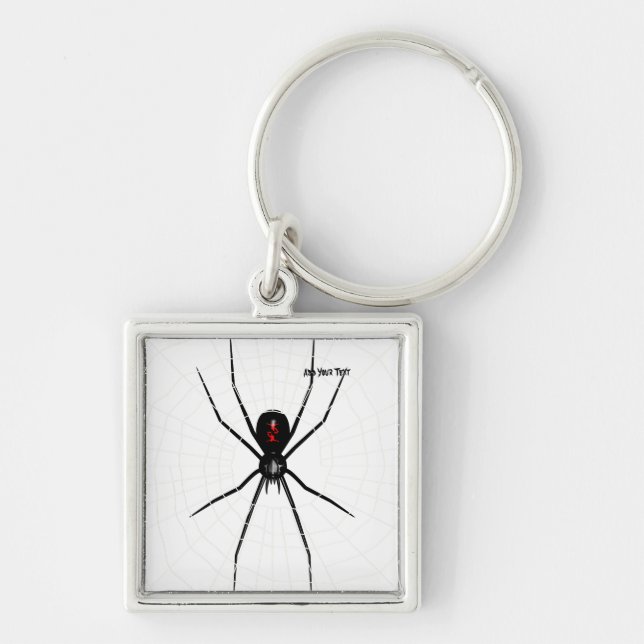 Black Widow design Keychain (Front)