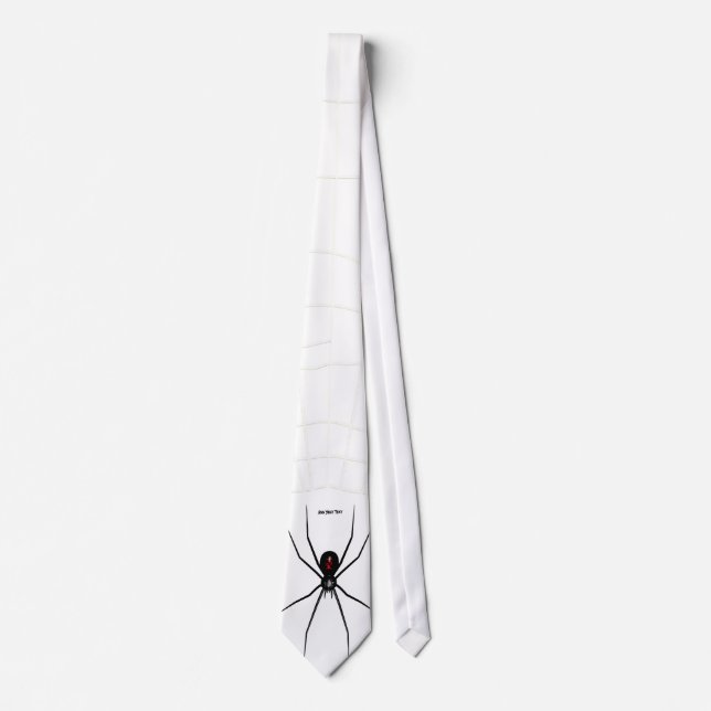 Black Widow design Tie (Front)