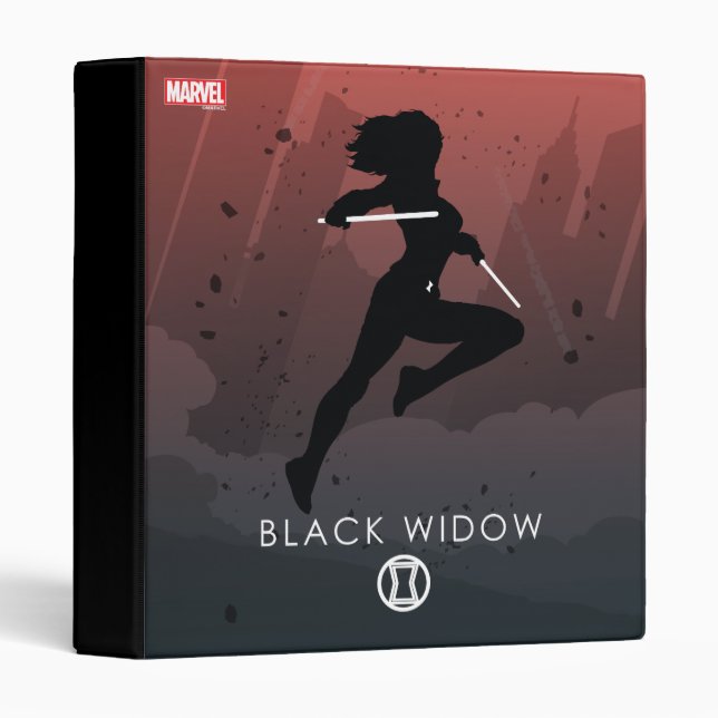 Black Widow Heroic Silhouette Binder (Front/Spine)