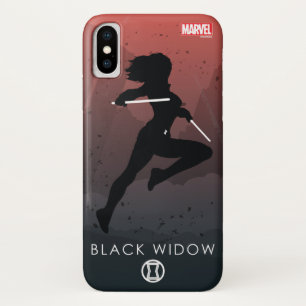 Black Widow Heroic Silhouette Case-Mate iPhone Case