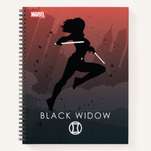 Black Widow Heroic Silhouette Notebook