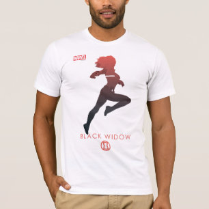 Black Widow Heroic Silhouette T-Shirt