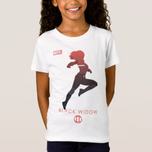 Black Widow Heroic Silhouette T-Shirt