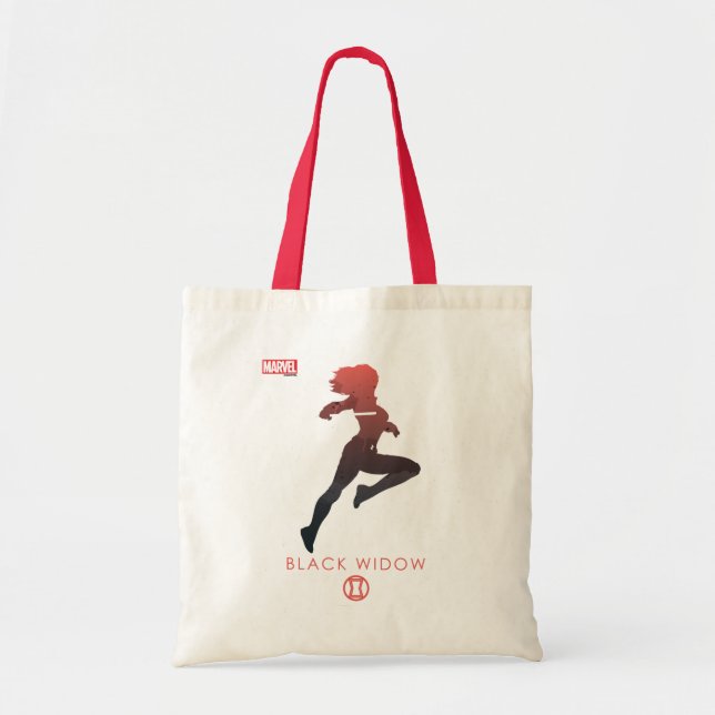 Black Widow Heroic Silhouette Tote Bag (Front)
