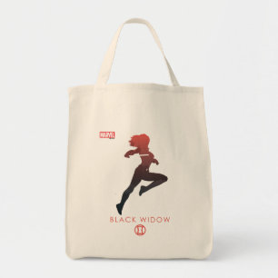 Black Widow Heroic Silhouette Tote Bag