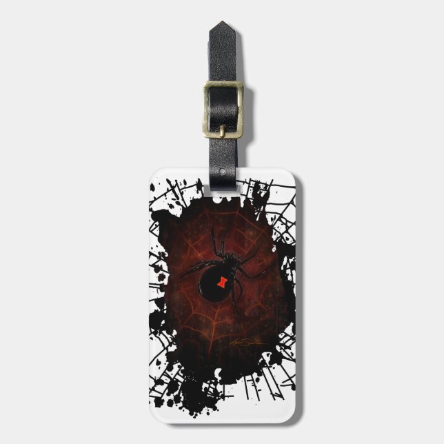 Black Widow  Luggage Tag (Front Vertical)