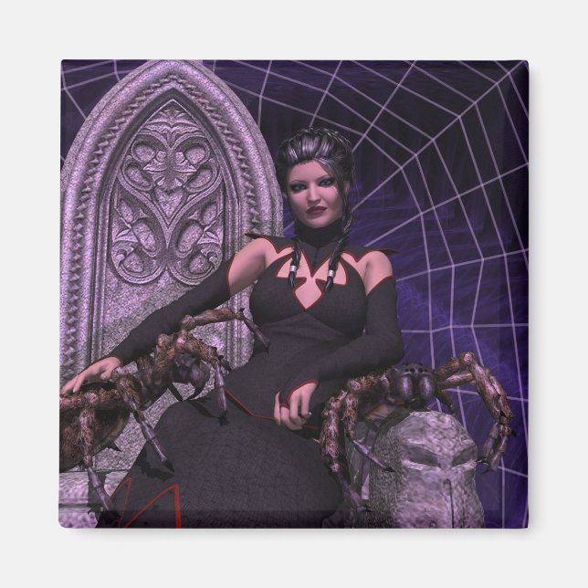 Black Widow Magnet (Front)