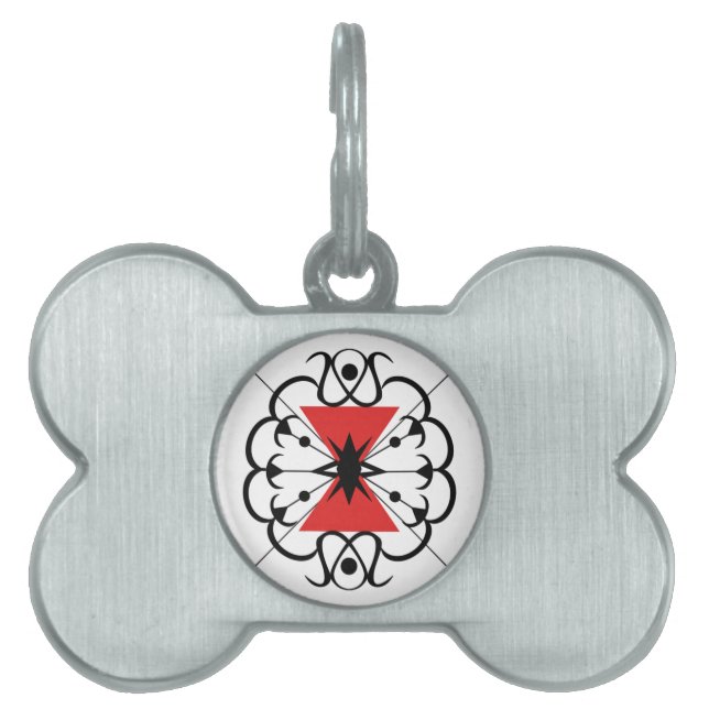Black Widow Pet ID Tag (Front)