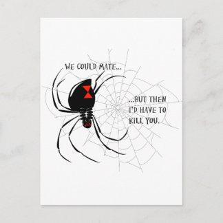 Black Widow Postcard