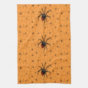 Black Widow Spider and Babies - Kitchen Towel