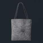 Black Widow Spider And Spiderweb Drawing Art Tote Bag<br><div class="desc">Tote Bag all over print style over the shoulder style fashion statement accessory printed with Black Widow Spider And Spiderweb Drawing Art original hand drawn graphic design artwork illustration by TheFabricSeal print on demand shop at Zazzle.com #ZazzleMade ©️Original. https://www.zazzle.com/store/thefabricseal Celebrate Halloween and Goth any time of the year with our...</div>