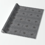 Black Widow Spider And Spiderweb Drawing Art Wrapping Paper<br><div class="desc">Gift Giving Package Wrapping Paper Long Sheet Roll printed with Black Widow Spider And Spiderweb Drawing Art original hand drawn graphic design artwork illustration by TheFabricSeal print on demand shop at Zazzle.com #ZazzleMade ©️Original. https://www.zazzle.com/store/thefabricseal Celebrate Halloween and Goth any time of the year with our cool looking black coloured with...</div>