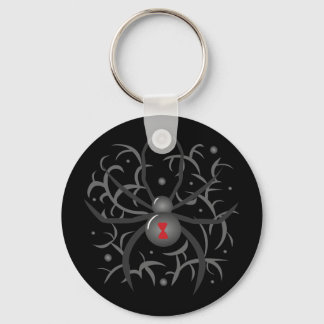 Black Widow Spider Keychain
