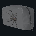 Black Widow Spider Original Drawing Art Dopp Kit<br><div class="desc">Toiletries Dopp Kit Tote Bag all over print style fashion statement accessory printed with Black Widow Spider Original Drawing Art hand drawn graphic design artwork illustration by TheFabricSeal print on demand shop at Zazzle.com #ZazzleMade ©️Original. https://www.zazzle.com/store/thefabricseal Celebrate Halloween and Goth any time of the year with our cool looking black...</div>