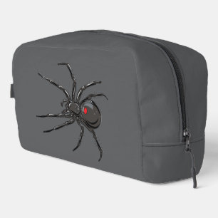 Black Widow Spider Original Drawing Art Dopp Kit