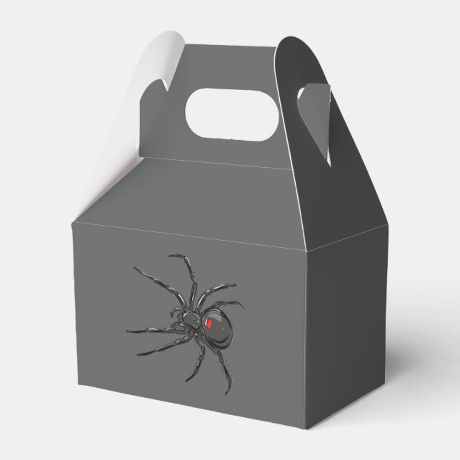 Black Widow Spider Original Drawing Art  Favor Box (Back Side)