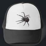 Black Widow Spider Original Drawing Art Trucker Hat<br><div class="desc">Custom Trucker Style Baseball Hat In Black And White Colours casual fun fashion statement accessory printed with Black Widow Spider Original Drawing Art hand drawn graphic design artwork illustration by TheFabricSeal print on demand shop at Zazzle.com #ZazzleMade ©️Original. https://www.zazzle.com/store/thefabricseal Celebrate Halloween and Goth any time of the year with our...</div>
