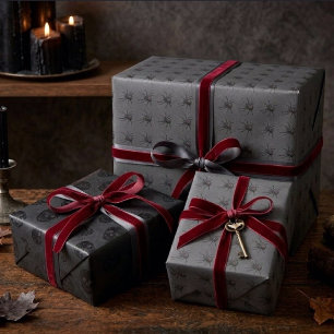 Black Widow Spider Original Drawing Art Wrapping Paper