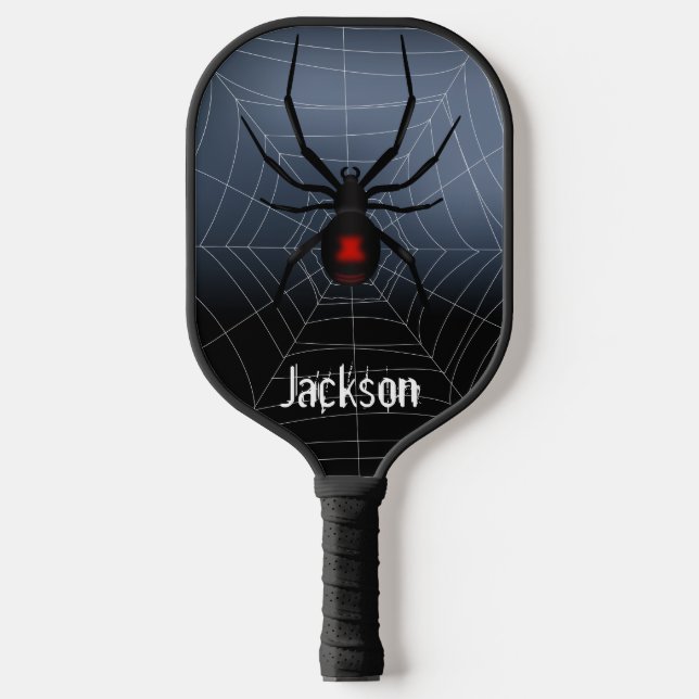 Black Widow Spider Pickleball Paddle (Front)