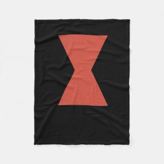 Black Widow Spider Sticker  Fleece Blanket