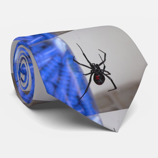 Black Widow Spider Tie (Rolled)