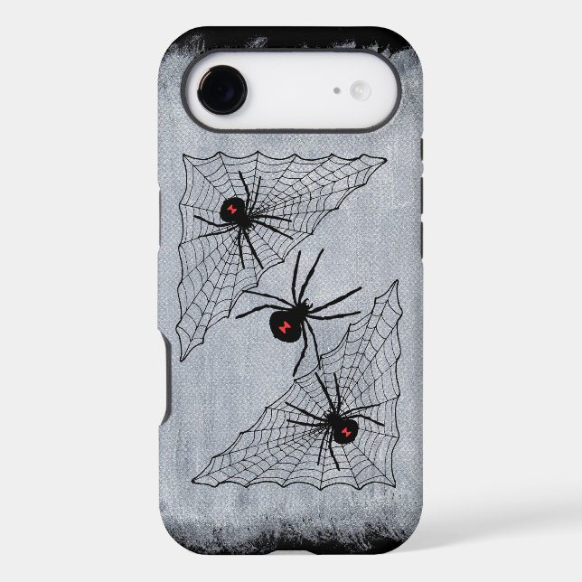Black Widow Spider Web Halloween Gothic (Back)