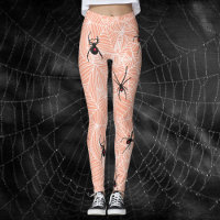 Black Widow Spider Webs Pastel Peach Costume