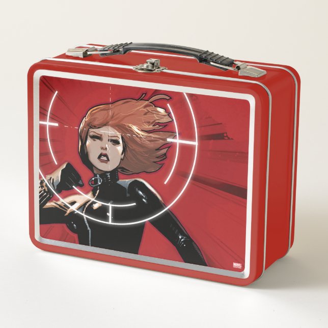 Black Widow Targeted Metal Lunch Box (Front)
