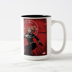 Black Widow Targeted Two-Tone Coffee Mug