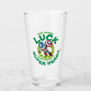 Black Widow "Who Needs Luck" Glass