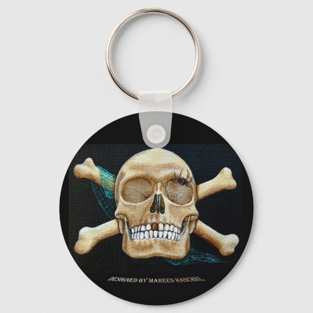 "Black Widow's New Home" Keychain (Front)