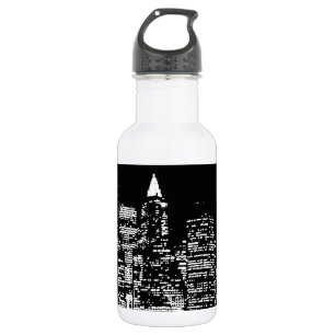 Black & Wihte New York City Night 532 Ml Water Bottle