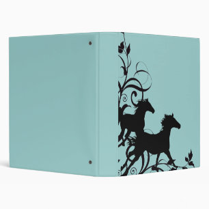 Black Wild Horses Binder