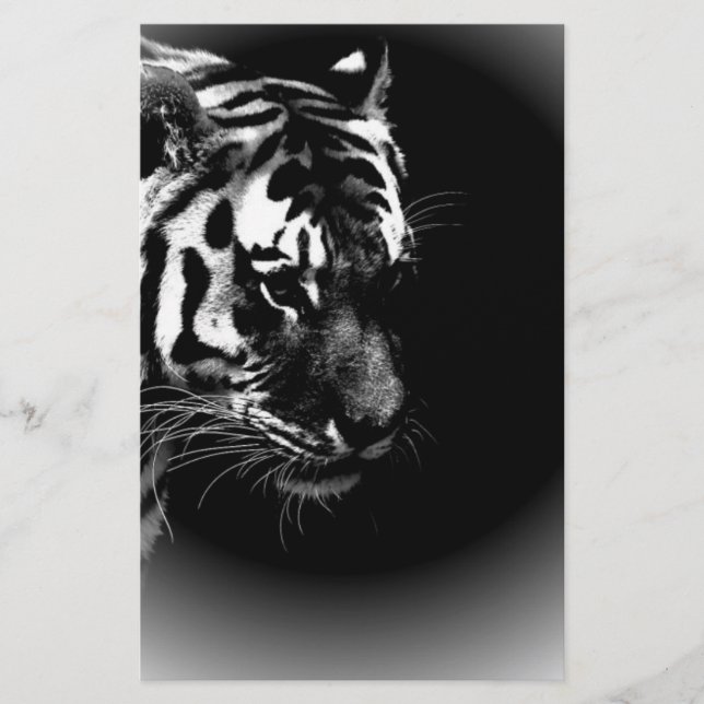 Black & Wild Tiger Head (Front)