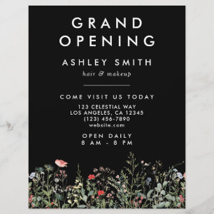 Black Wildflower Meadow Flyer