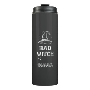 Black Witch Hat Bad Witch Halloween Women's  Thermal Tumbler