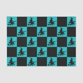 Black Witches Chequered Tissue Paper