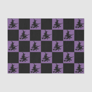 Black Witches Chequered Tissue Paper