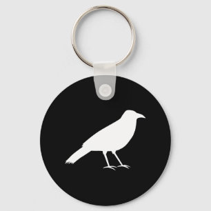 Black with a White Crow. Keychain