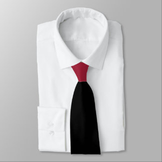 Black with Burgundy Knot Contrast Tie
