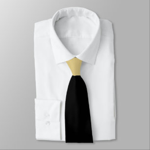 Black with Gold Knot Contrast Tie