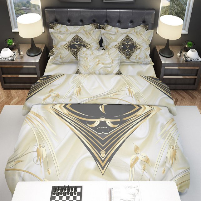 Black with Gold on Champagne Silk Save the Dates Announcement Postcard (Creator Uploaded)