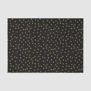 Black with Gold Sparkles Tissue Paper