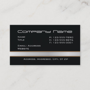 Black with grey band Business Cards