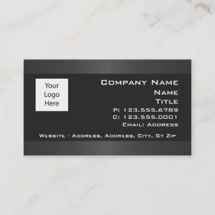 Black with Grey borders Business cards